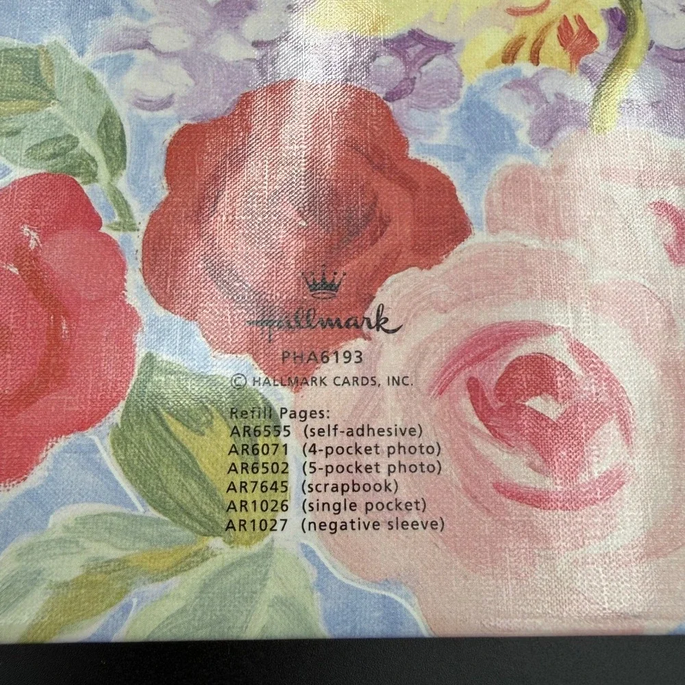 Hallmark Calico Cat Floral Photo Album Create-Your-Own Post-Bound Refill Pages